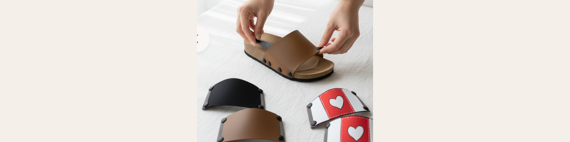 1 SOLE + 2 STRAPS