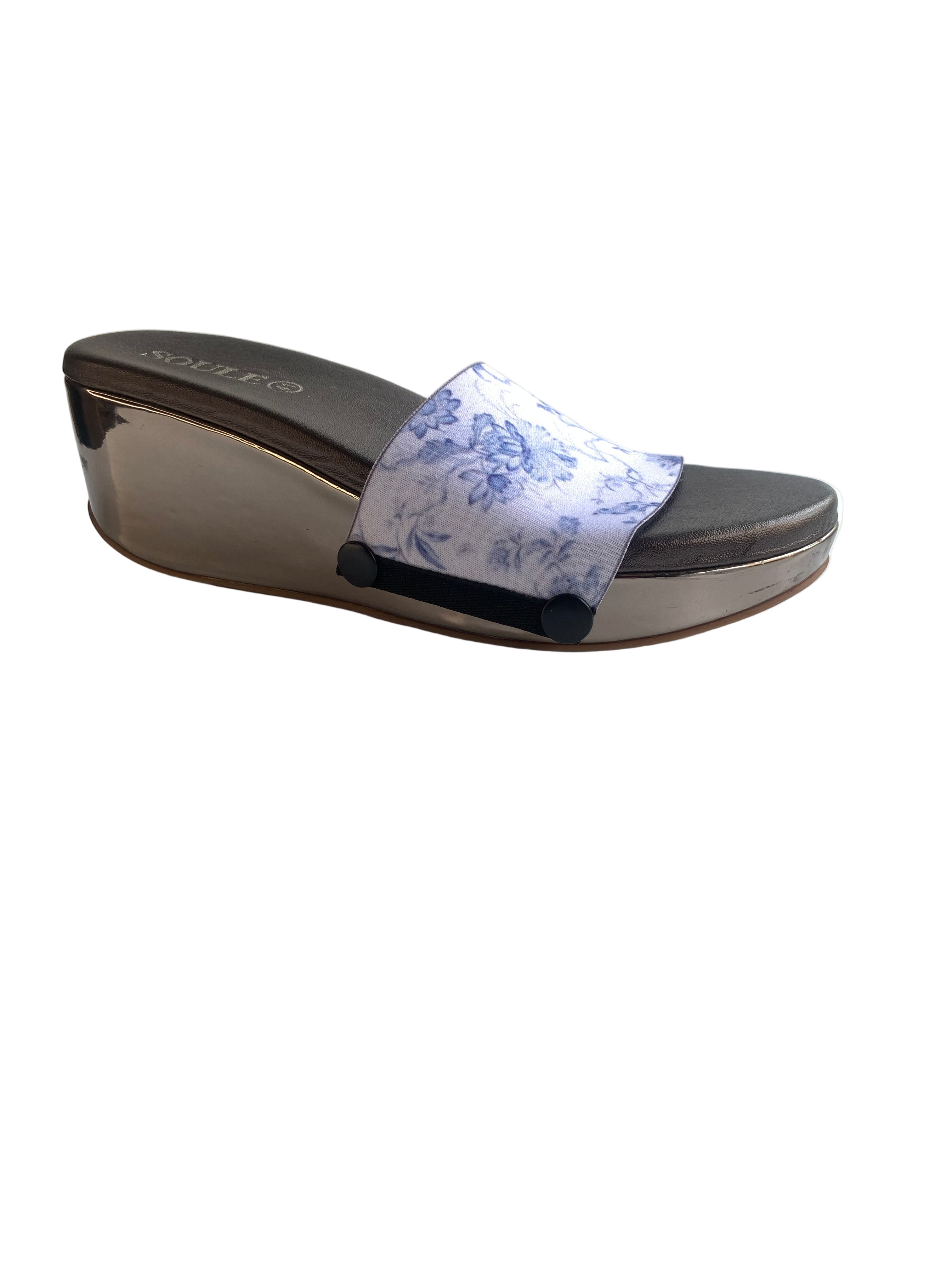 Classic Indigo Bloom Women Shoes Straps