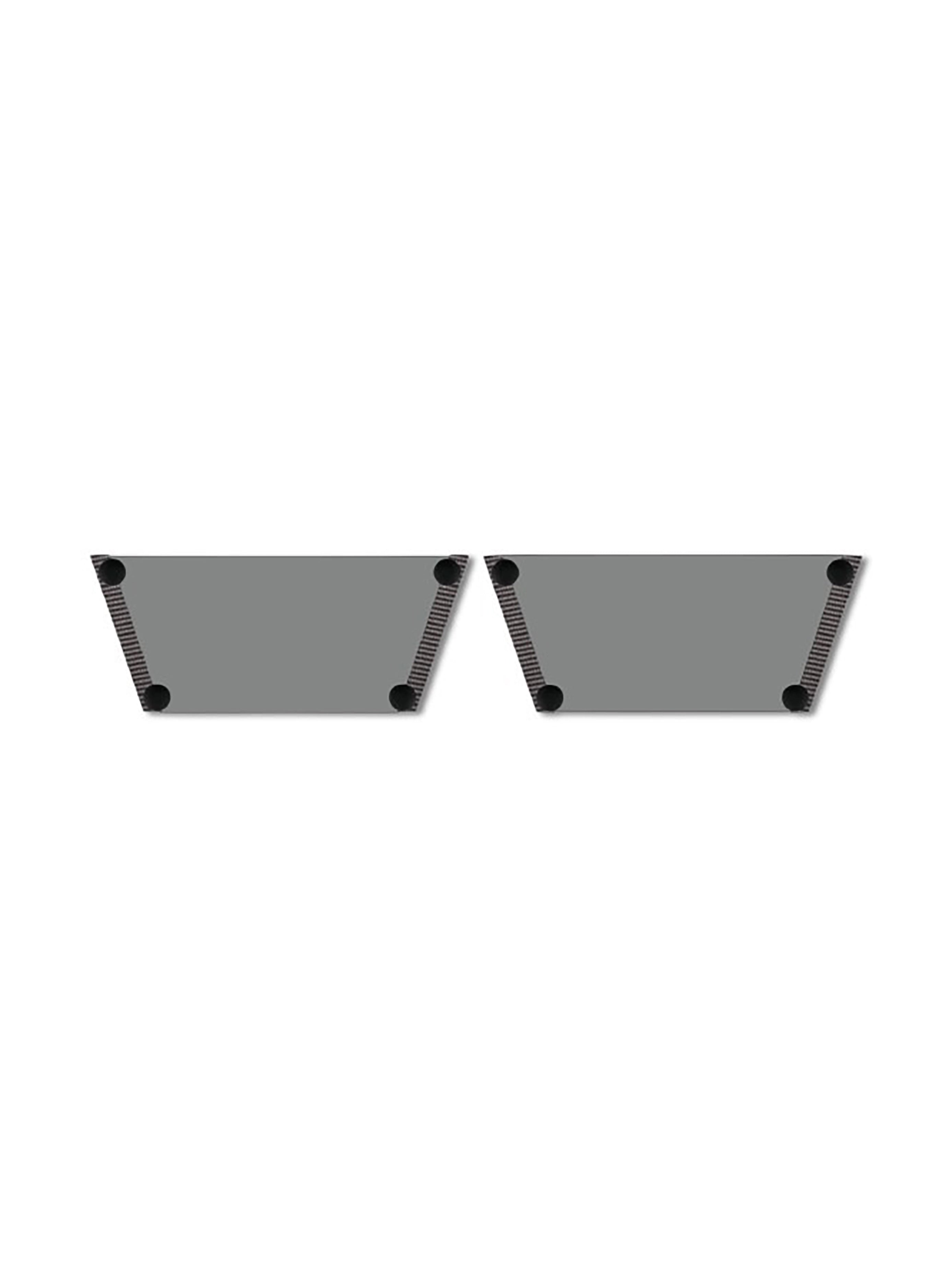 Plain grey interchangeable shoe strap set by Soule Footwear — two solid grey straps with black snap connectors, sole sold separately