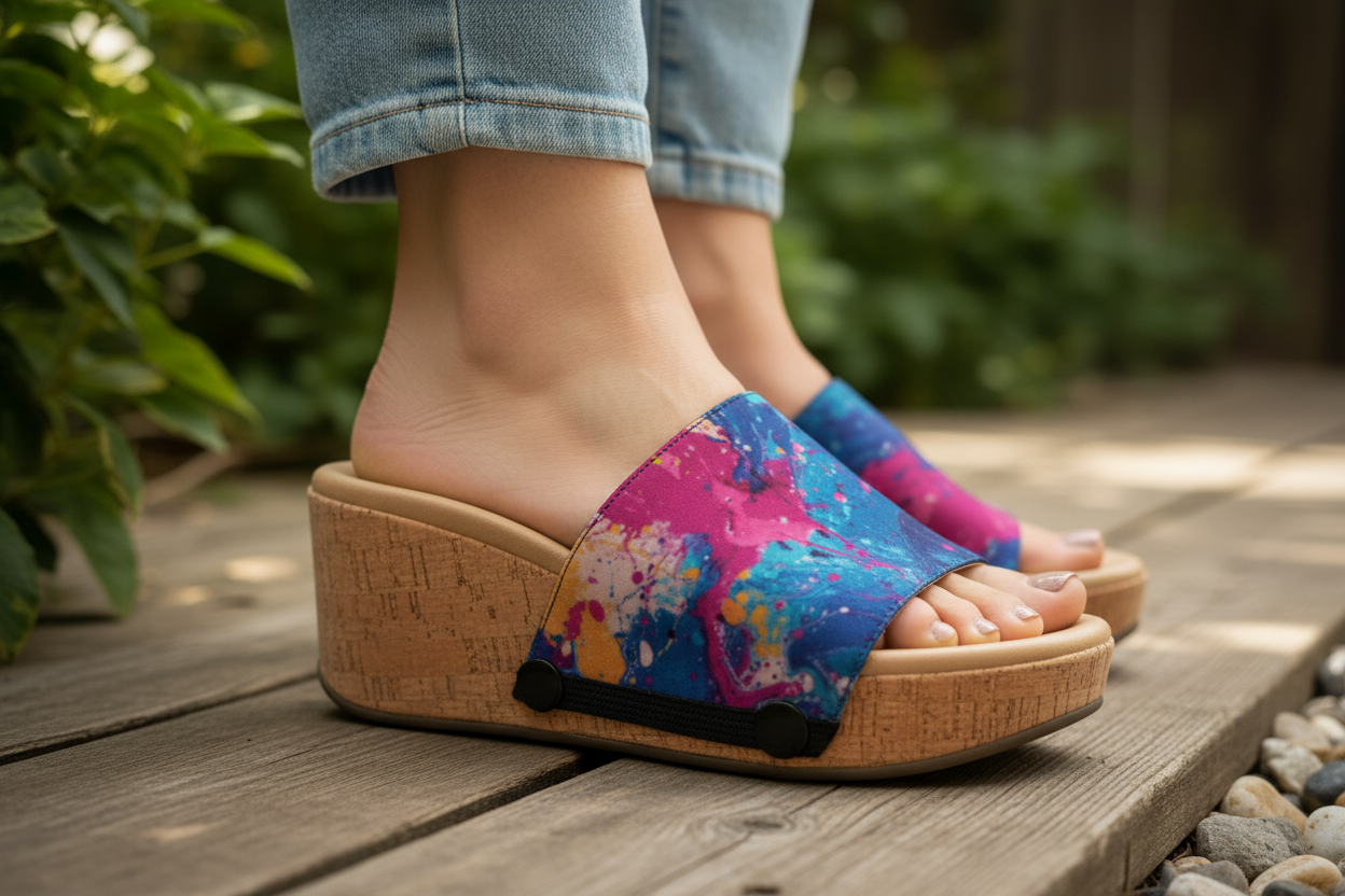 Close-up — vibrant jewel-toned strap detail