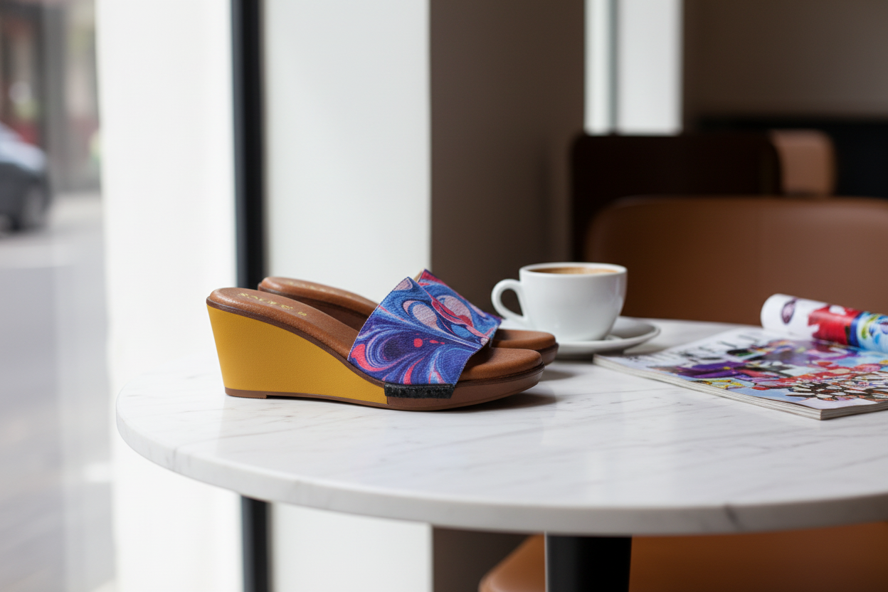 Purr-fectly Adorable + OMG Chic + Playful Fluid Art 1 sole 3 straps interchangeable sandals combo, UK 3-8 — Soule