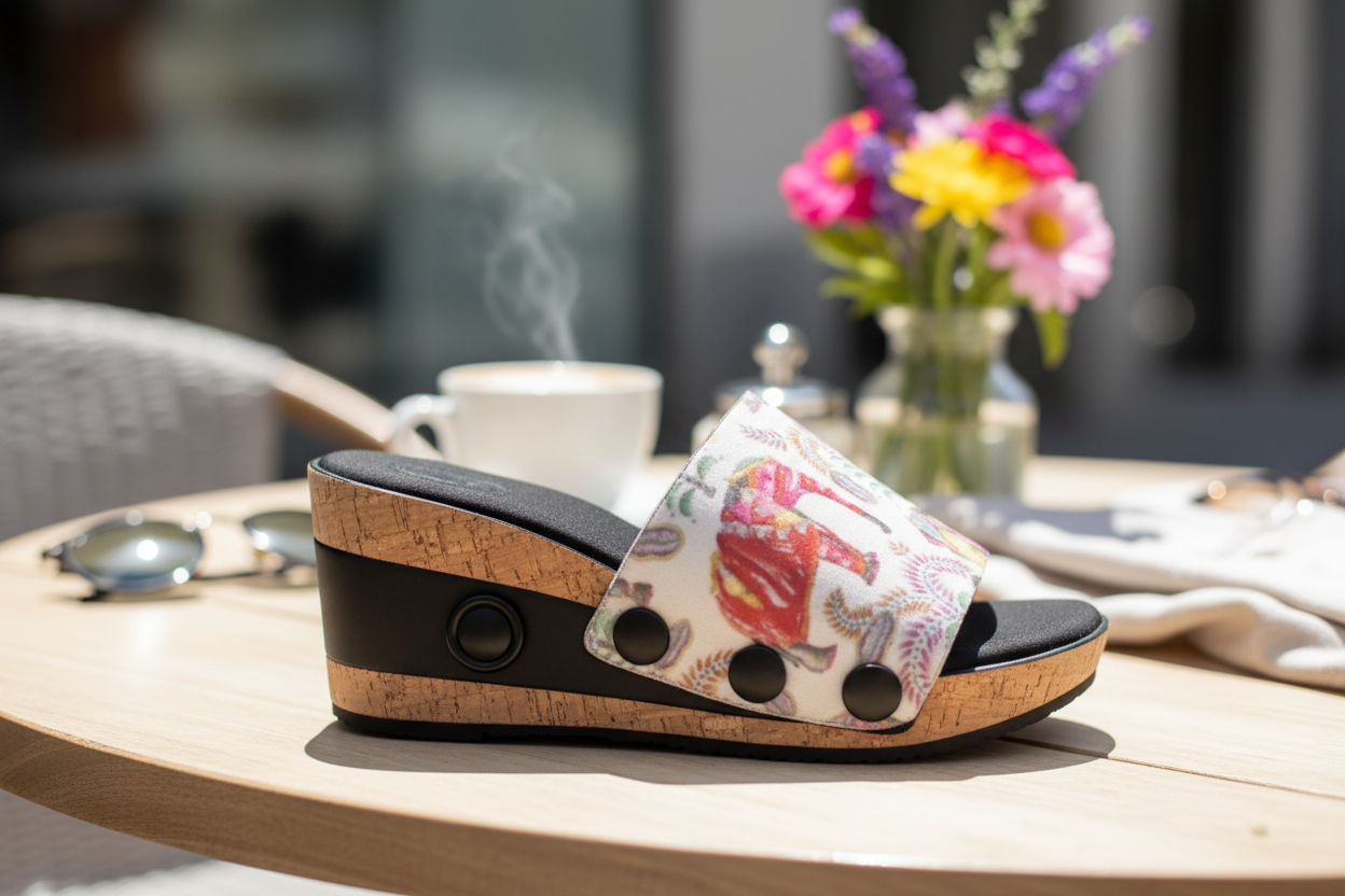 Pink Fluid Art + Zigzag Zest + Ethnic Elephant 1 sole 3 straps interchangeable sandals combo, UK 3-8 — Soule