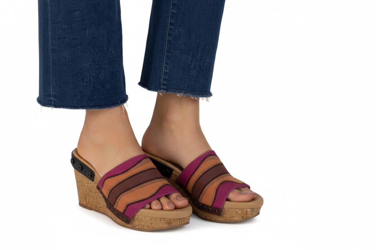Retro Saddle + Purr-fect Cat + Modern Muse 1 sole 3 straps interchangeable sandals combo, UK 3-8 — Soule
