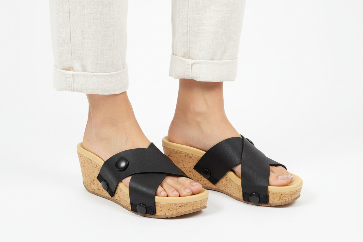 Close-up with exact straps