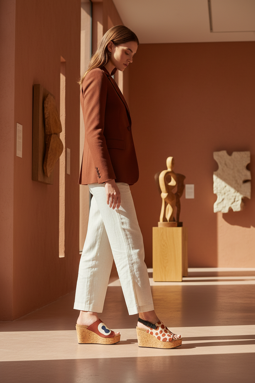 Full length — head to toe with corrected earthy straps