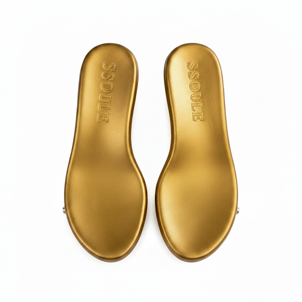 Gold sole top no straps natural