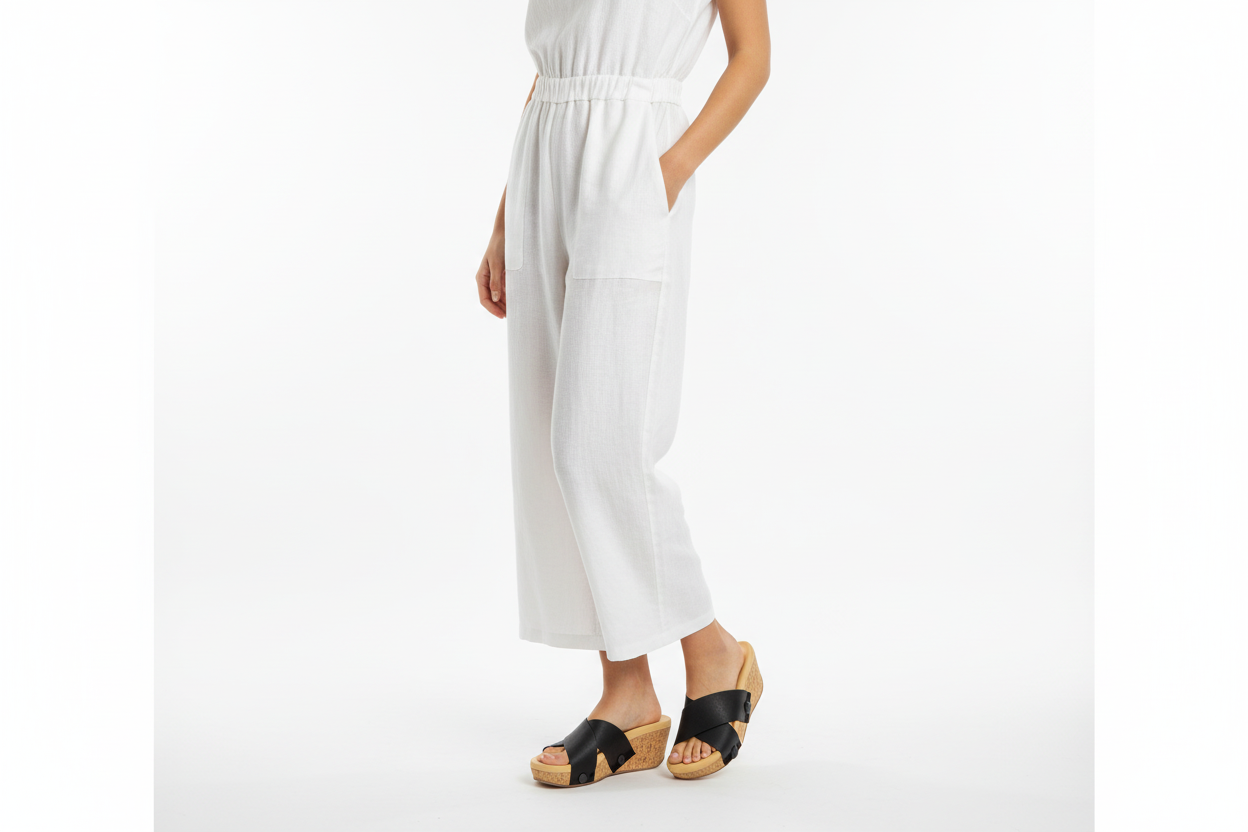 Long shot with model