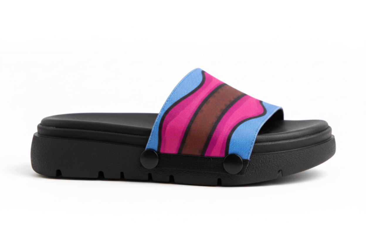 Side view with black sole